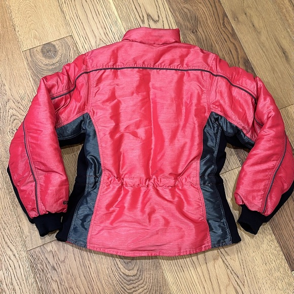 The North Face Arc 600 Down Jacket Red Black Shiny Puffer Jacket Medium - Picture 7 of 10